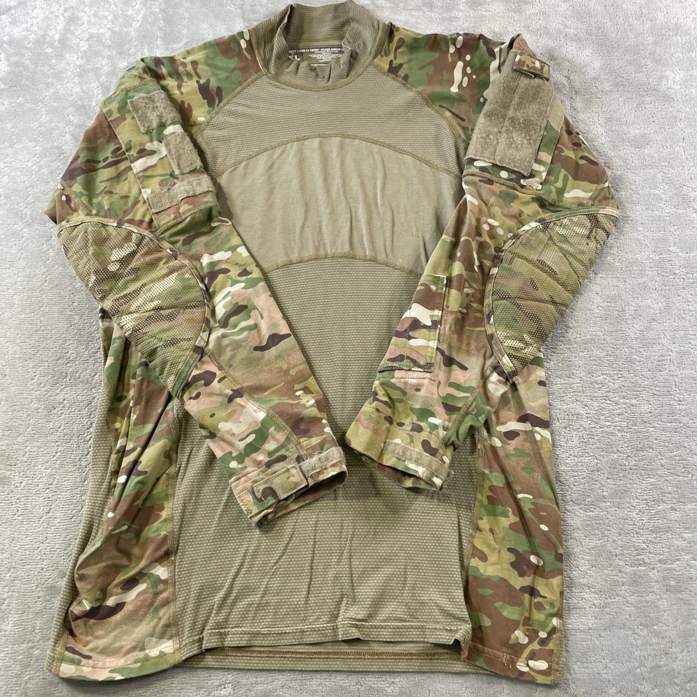 US Army Combat Shirt Mens XL Flame Resistant FR OCP Multicam USA Military